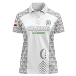 Custom Comoros Football Women Polo Shirt Go Champions White Les Coelacantes LT15