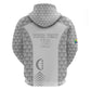Custom Comoros Football Zip Hoodie Go Champions White Les Coelacantes - African Pride