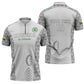 Custom Comoros Football Zipper Polo Shirt Go Champions White Les Coelacantes - African Pride