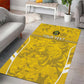 Custom Gabon Football Area Rug Go Les Pantheres