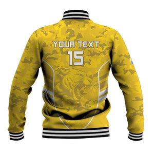 Custom Gabon Football Baseball Jacket Go Les Pantheres