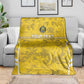 Custom Gabon Football Blanket Go Les Pantheres