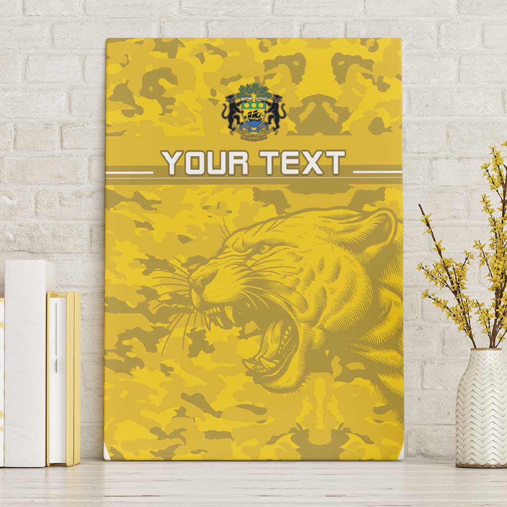 Custom Gabon Football Canvas Wall Art Go Les Pantheres