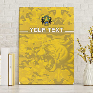 Custom Gabon Football Canvas Wall Art Go Les Pantheres