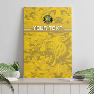 Custom Gabon Football Canvas Wall Art Go Les Pantheres