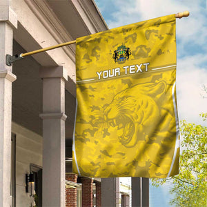 Custom Gabon Football Garden Flag Go Les Pantheres