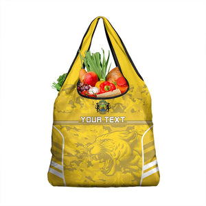 Custom Gabon Football Grocery Bag Go Les Pantheres