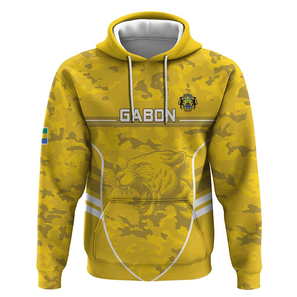 Custom Gabon Football Hoodie Go Les Pantheres
