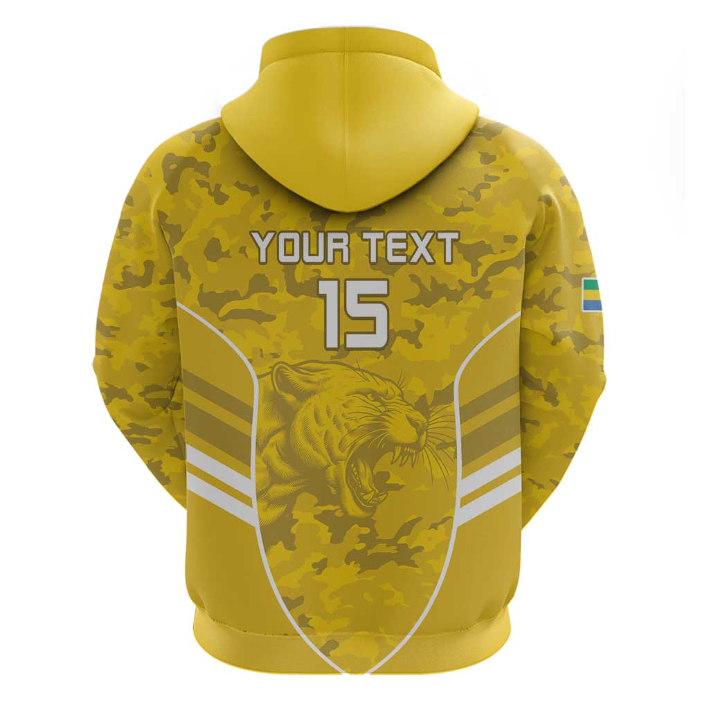 Custom Gabon Football Hoodie Go Les Pantheres