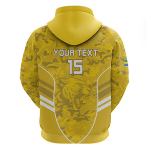 Custom Gabon Football Hoodie Go Les Pantheres