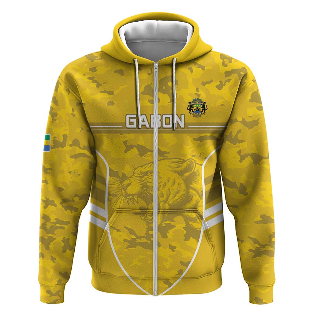 Custom Gabon Football Hoodie Go Les Pantheres