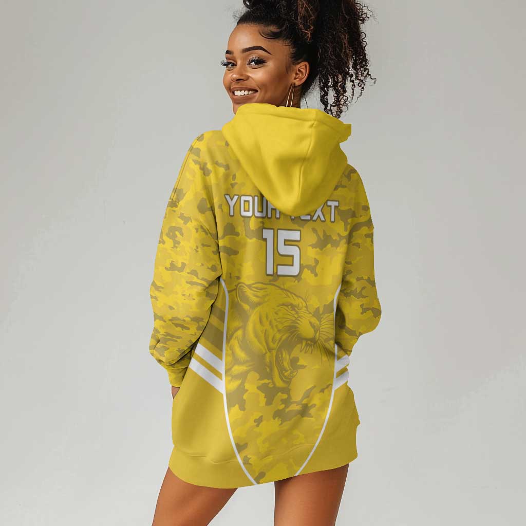 Custom Gabon Football Hoodie Dress Go Les Pantheres