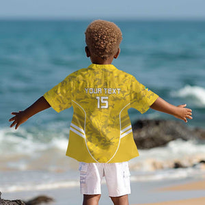 Custom Gabon Football Kid Hawaiian Shirt Go Les Pantheres