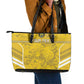 Custom Gabon Football Leather Tote Bag Go Les Pantheres