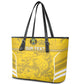 Custom Gabon Football Leather Tote Bag Go Les Pantheres