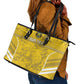 Custom Gabon Football Leather Tote Bag Go Les Pantheres