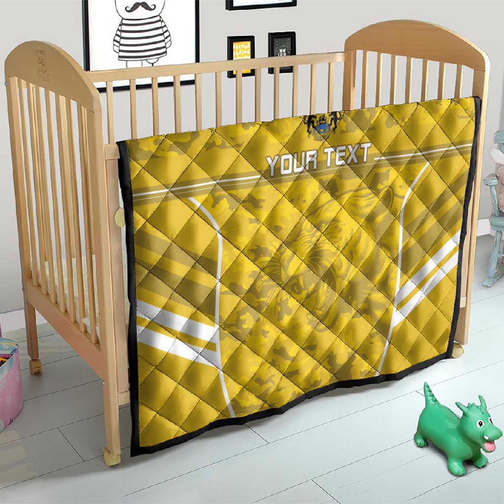 Custom Gabon Football Quilt Go Les Pantheres
