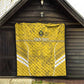 Custom Gabon Football Quilt Go Les Pantheres