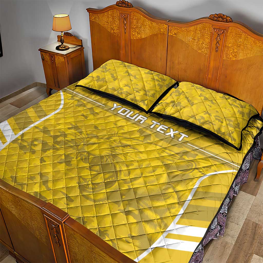 Custom Gabon Football Quilt Bed Set Go Les Pantheres