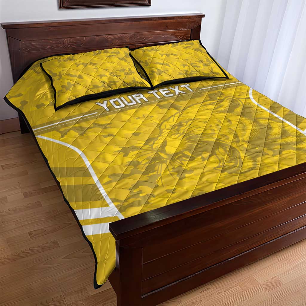 Custom Gabon Football Quilt Bed Set Go Les Pantheres