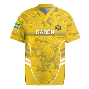 Custom Gabon Football Rugby Jersey Go Les Pantheres