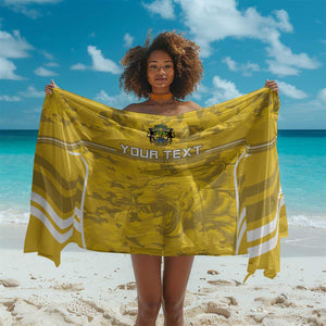 Custom Gabon Football Sarong Go Les Pantheres
