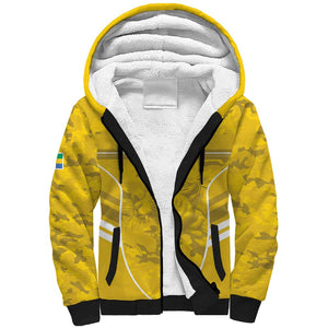 Custom Gabon Football Sherpa Hoodie Go Les Pantheres