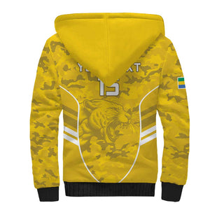 Custom Gabon Football Sherpa Hoodie Go Les Pantheres