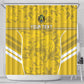 Custom Gabon Football Shower Curtain Go Les Pantheres