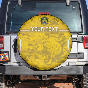 Custom Gabon Football Spare Tire Cover Go Les Pantheres