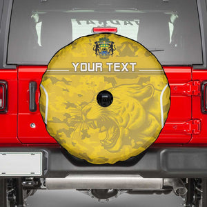 Custom Gabon Football Spare Tire Cover Go Les Pantheres