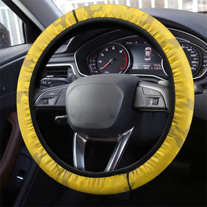Gabon Football Steering Wheel Cover Go Les Pantheres