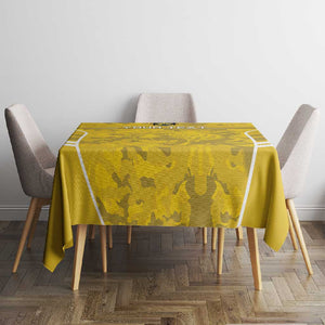 Custom Gabon Football Tablecloth Go Les Pantheres
