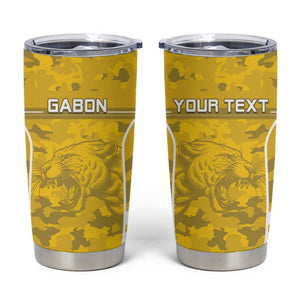 Custom Gabon Football Tumbler Cup Go Les Pantheres