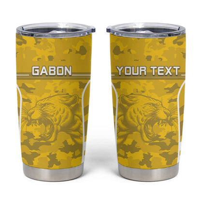 Custom Gabon Football Tumbler Cup Go Les Pantheres