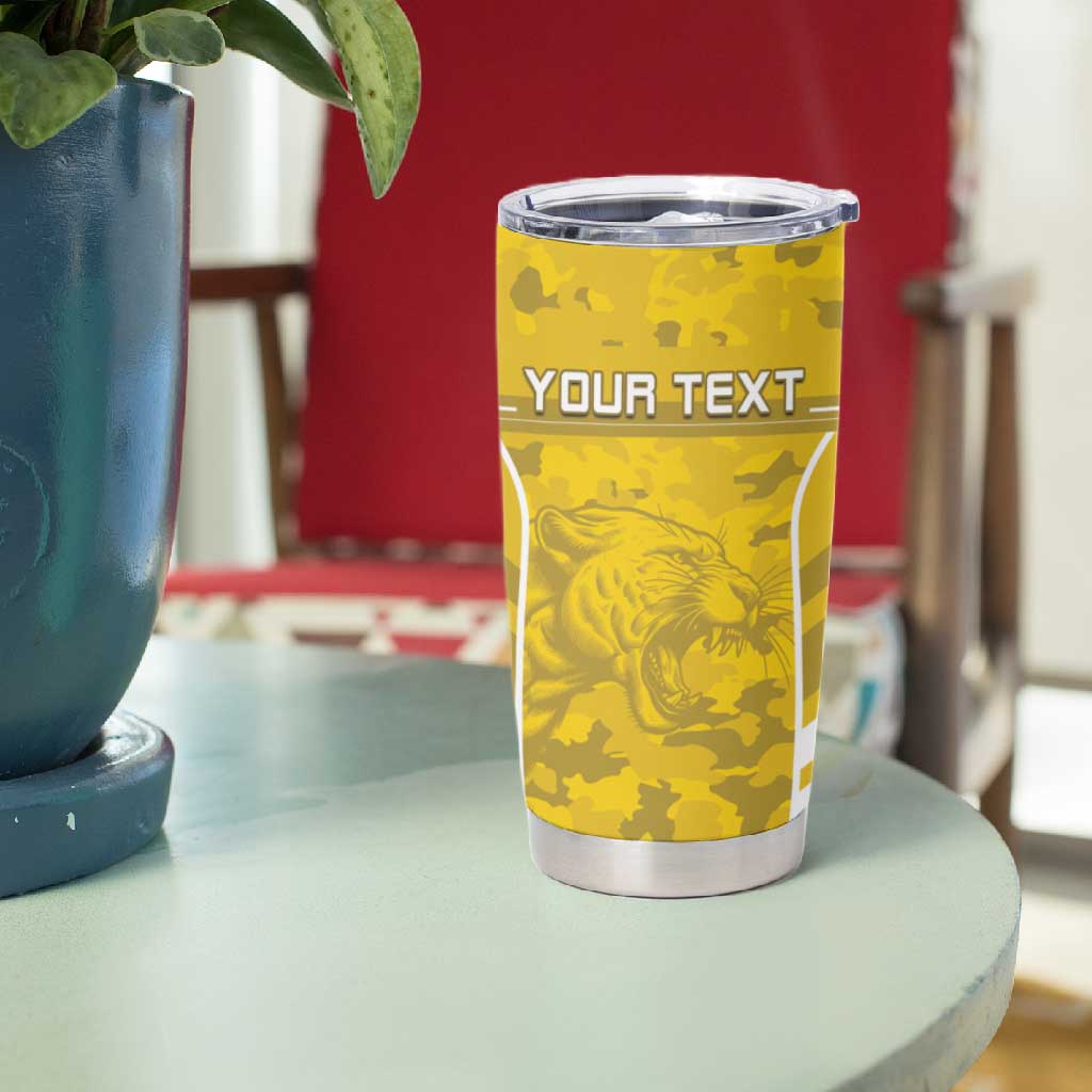 Custom Gabon Football Tumbler Cup Go Les Pantheres