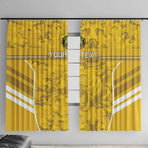 Custom Gabon Football Window Curtain Go Les Pantheres