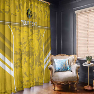 Custom Gabon Football Window Curtain Go Les Pantheres