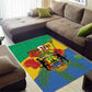 Personalised Afro Gabon Area Rug Gabonese Union Travail and Justice