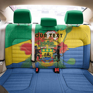 Personalised Afro Gabon Back Car Seat Cover Gabonese Union Travail and Justice