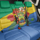 Personalised Afro Gabon Back Car Seat Cover Gabonese Union Travail and Justice