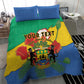 Personalised Afro Gabon Bedding Set Gabonese Union Travail and Justice