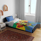 Personalised Afro Gabon Bedding Set Gabonese Union Travail and Justice