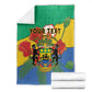 Personalised Afro Gabon Blanket Gabonese Union Travail and Justice