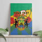 Personalised Afro Gabon Canvas Wall Art Gabonese Union Travail and Justice