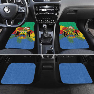 Personalised Afro Gabon Car Mats Gabonese Union Travail and Justice
