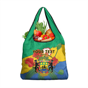Personalised Afro Gabon Grocery Bag Gabonese Union Travail and Justice