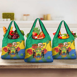 Personalised Afro Gabon Grocery Bag Gabonese Union Travail and Justice