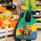 Personalised Afro Gabon Grocery Bag Gabonese Union Travail and Justice