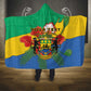Personalised Afro Gabon Hooded Blanket Gabonese Union Travail and Justice